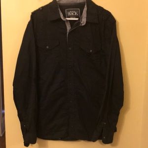 Buckle Black men’s button down